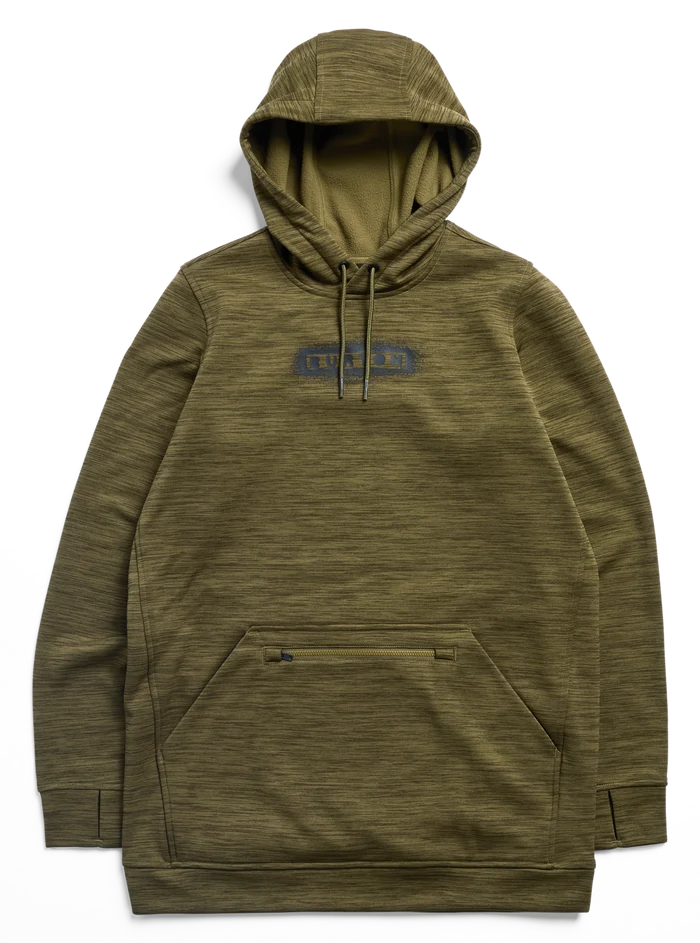 Product image of Women's Burton Oak Long Pullover Hoodie[Variant:Dried Moss Heather]