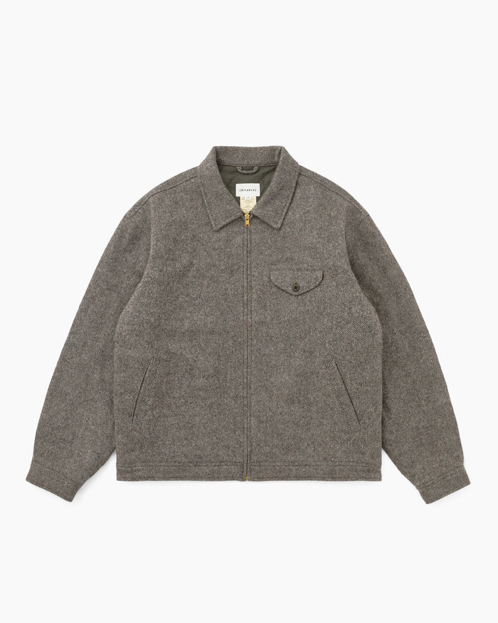 Wool Swing Jacket Brown