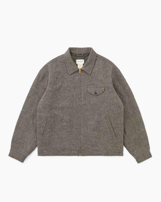 Wool Swing Jacket Brown