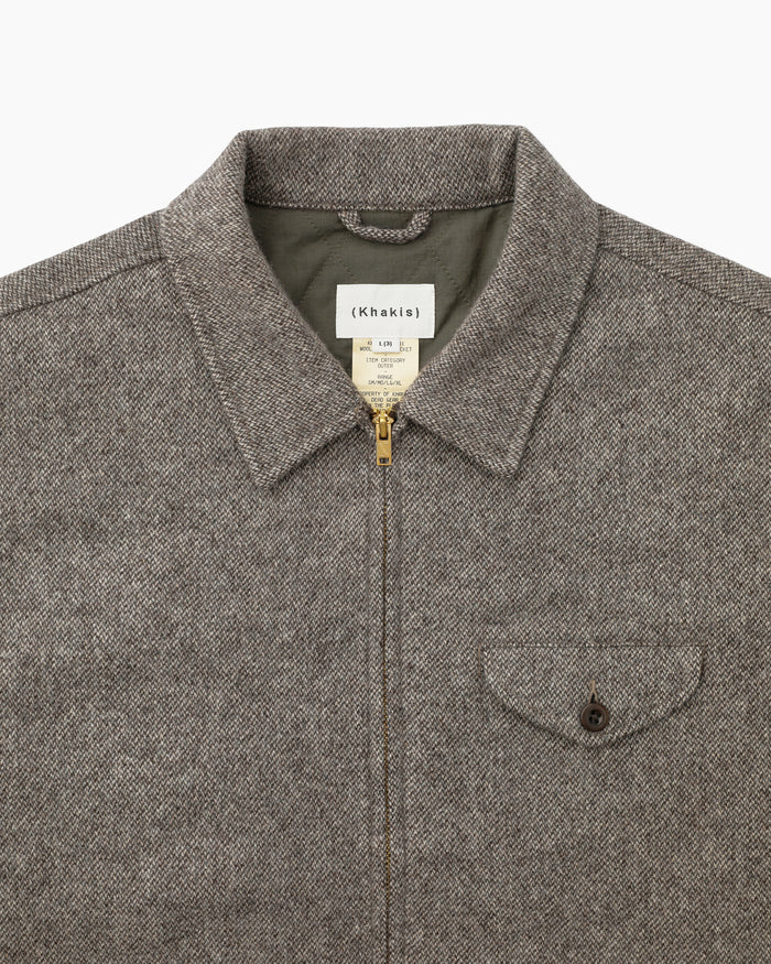 Wool Swing Jacket Brown