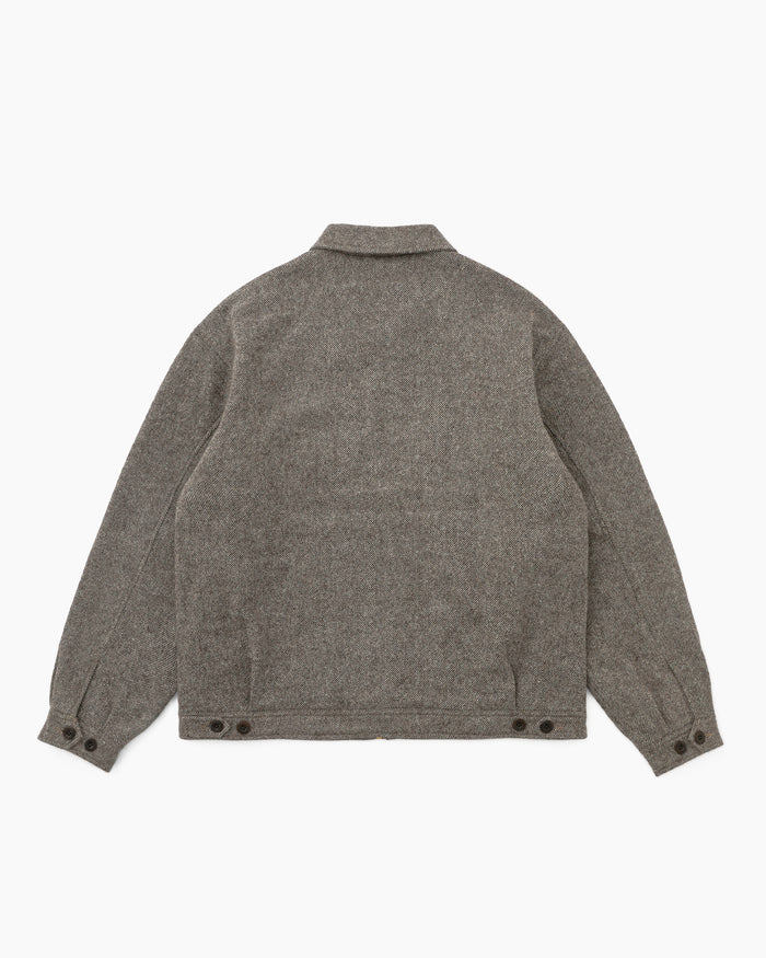 Wool Swing Jacket Brown