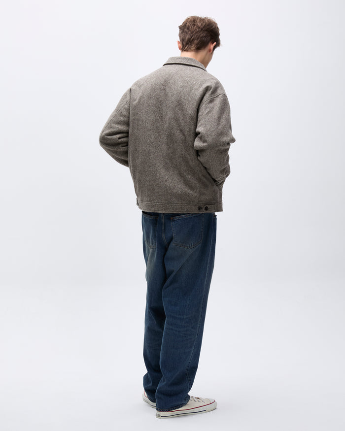 Wool Swing Jacket Brown