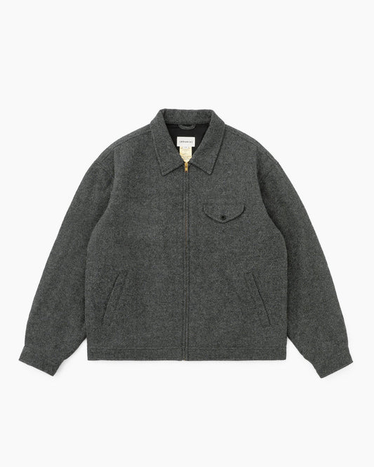 Wool Swing Jacket Charcoal