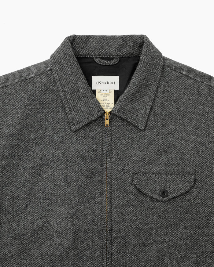 Wool Swing Jacket Charcoal