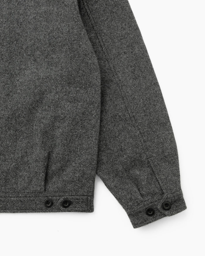 Wool Swing Jacket Charcoal