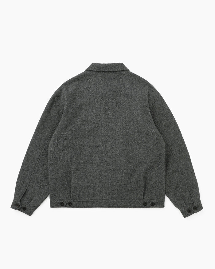 Wool Swing Jacket Charcoal