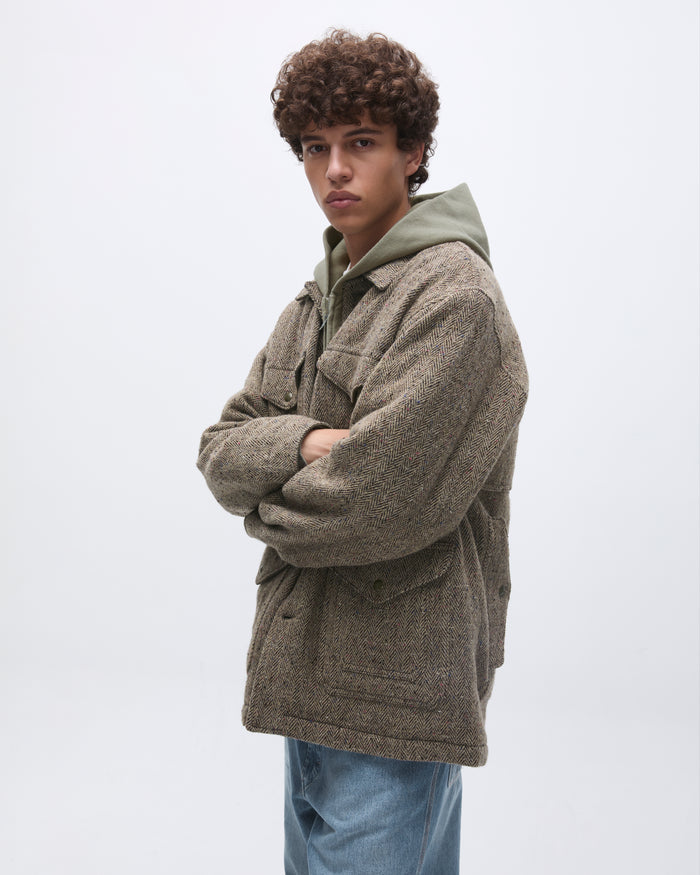 Wool Timber Jacket Brown
