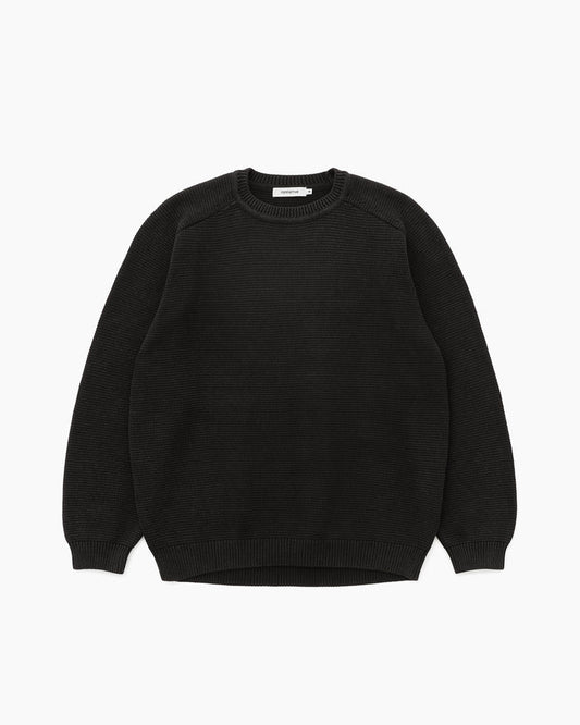 Worker Pullover Sweater Black