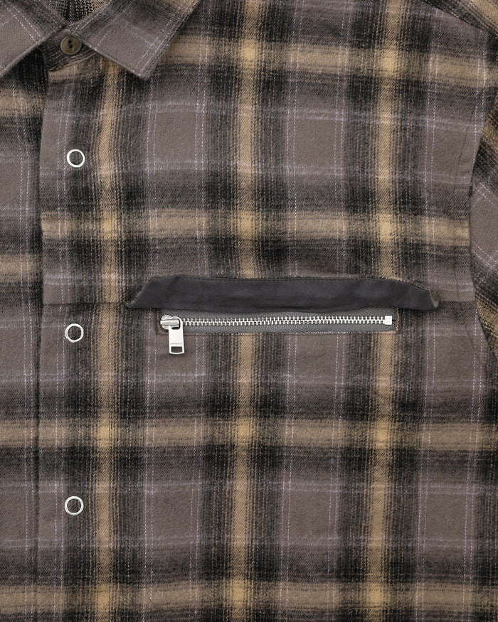 Worker Zip Shirt Gray