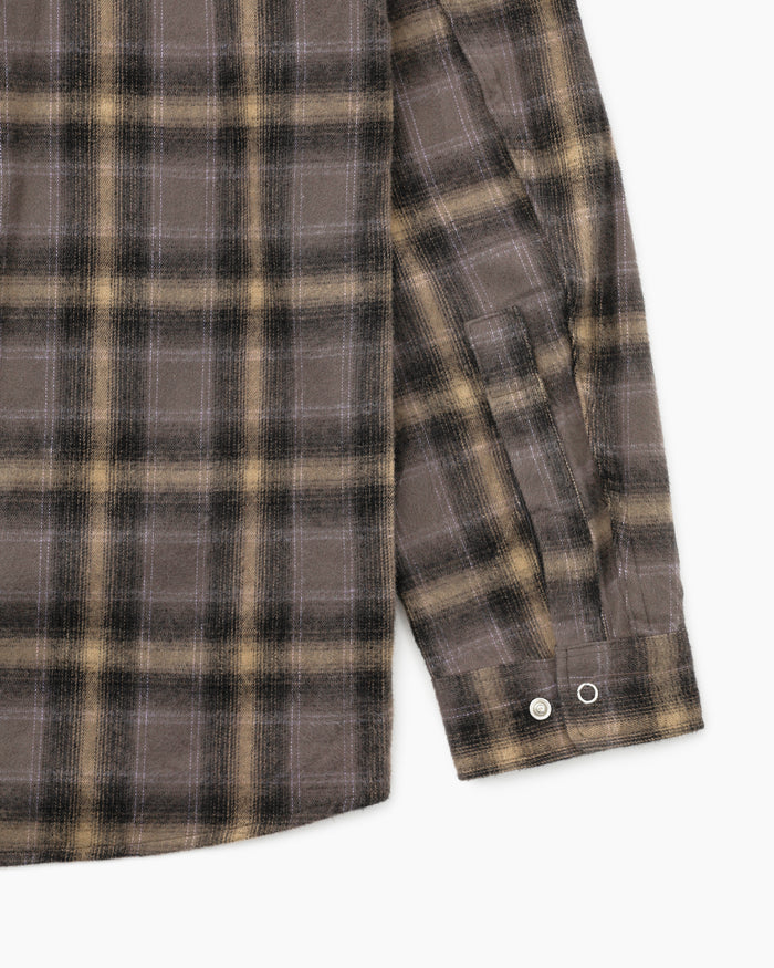 Worker Zip Shirt Gray