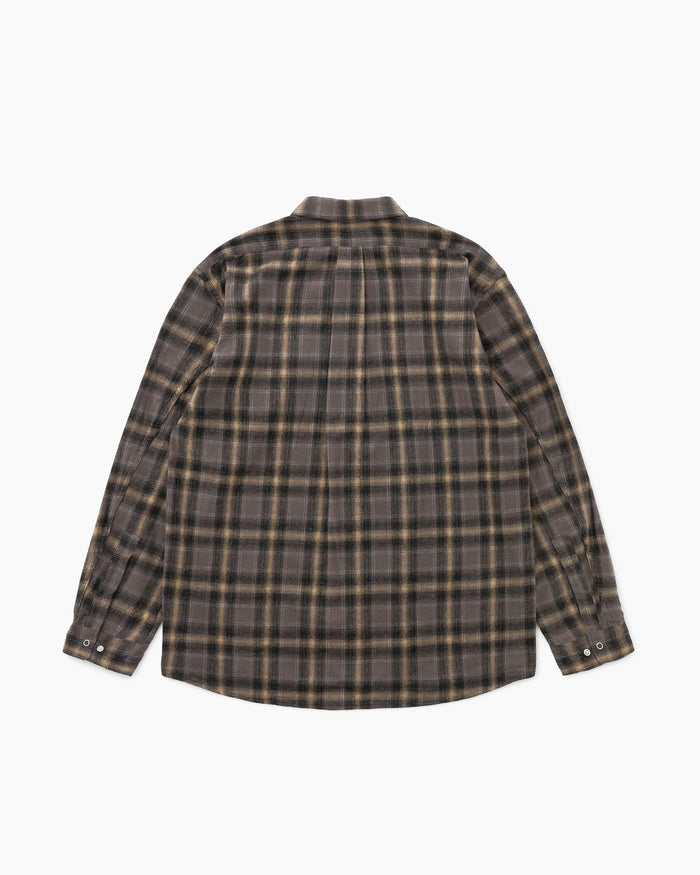 Worker Zip Shirt Gray