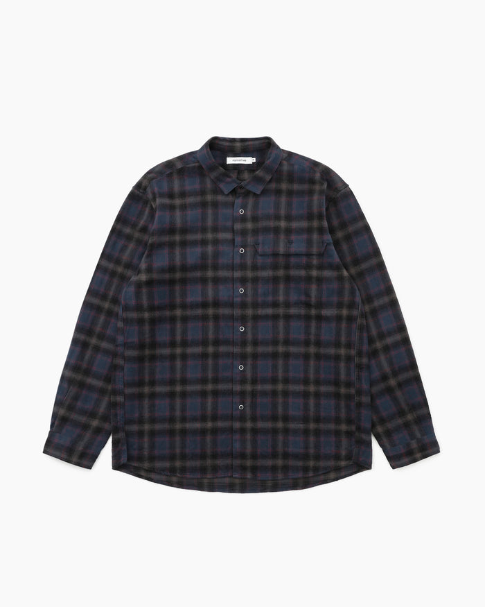 Worker Zip Shirt Navy