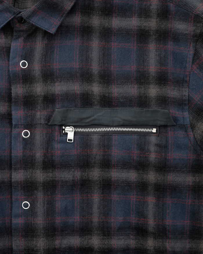 Worker Zip Shirt Navy