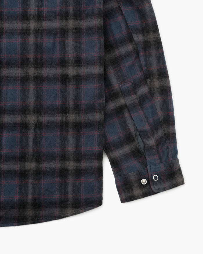 Worker Zip Shirt Navy