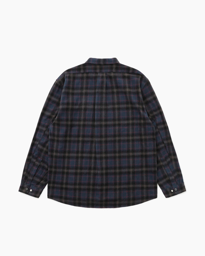 Worker Zip Shirt Navy