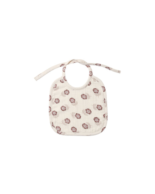 woven tie bib ll fall floral