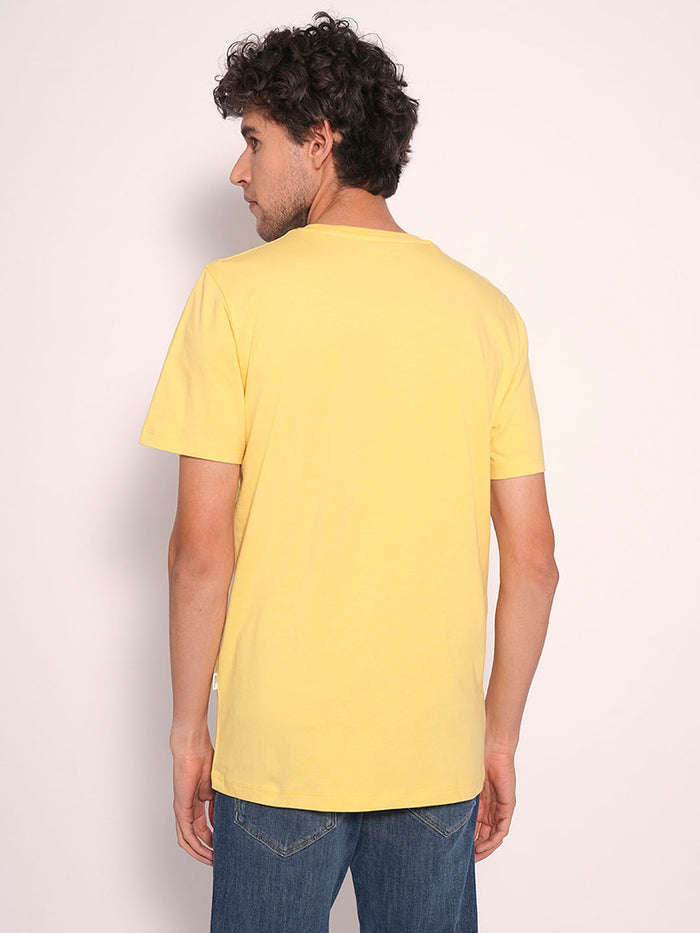 Yellow Red Organic Cotton T-Shirt