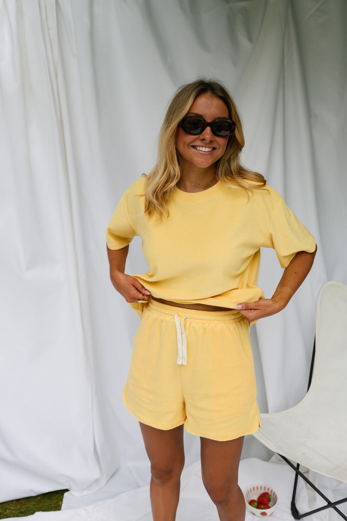 Yellow Terry Joan Set