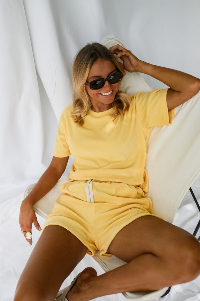 Yellow Terry Joan Set