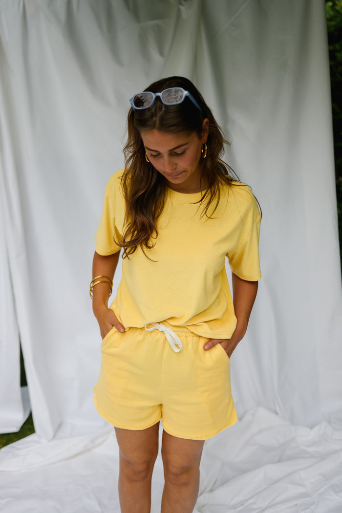 Yellow Terry Joan Set
