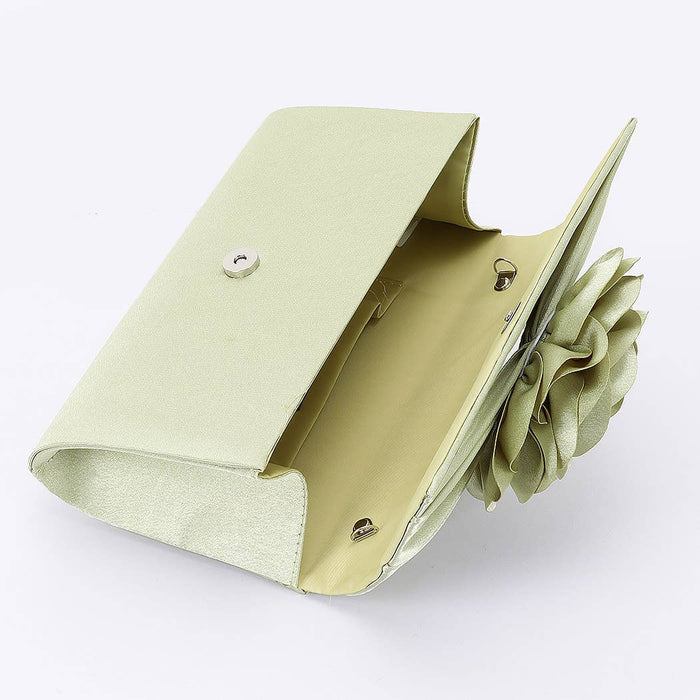 Z Clutch- Satin Flower Party Clutch