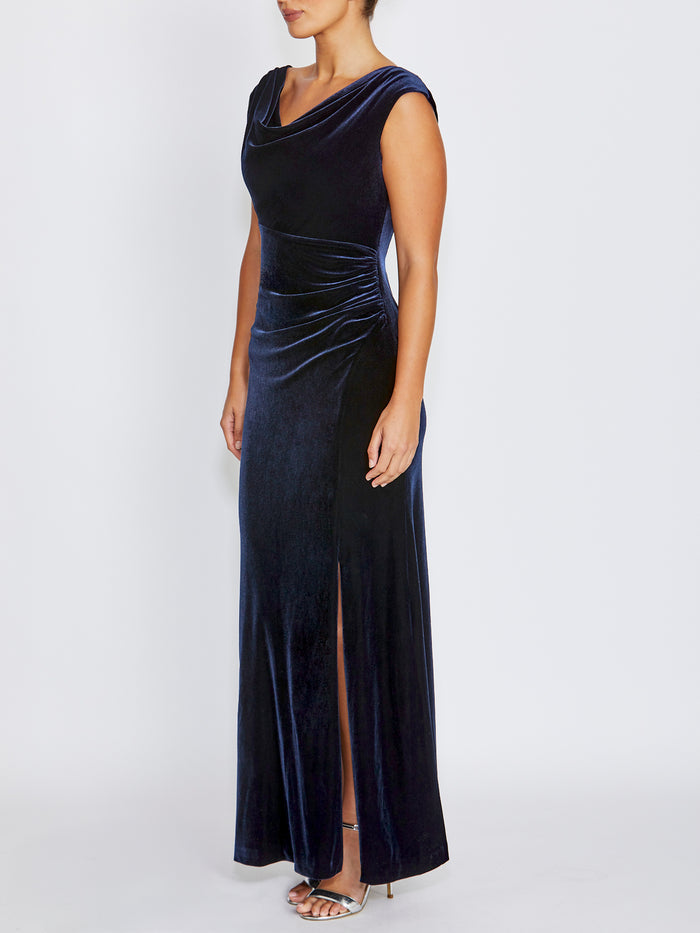 Zhara Velour Gown