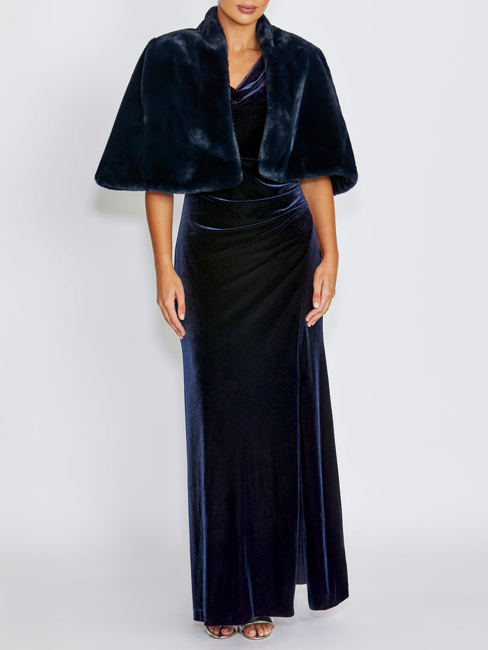 Zhara Velour Gown