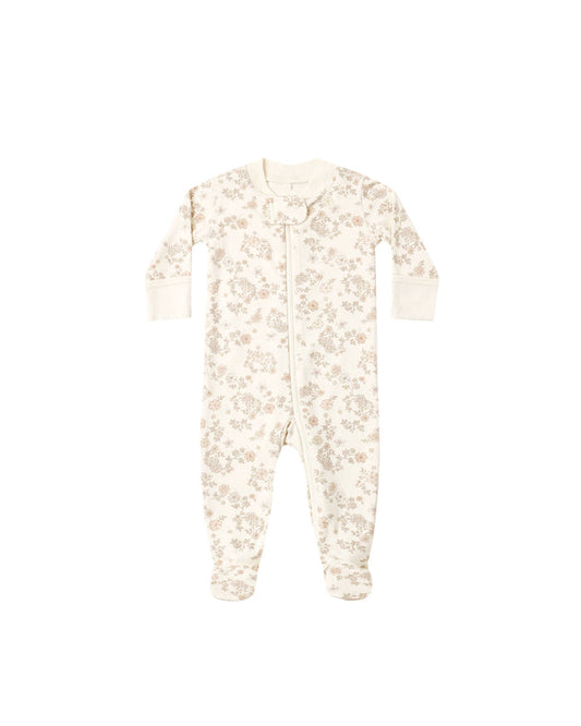 Zip Long Sleeve Sleeper Footie ll Floral Vine