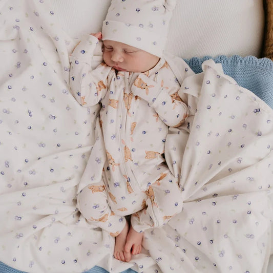 Zip Romper - Bunny Berries